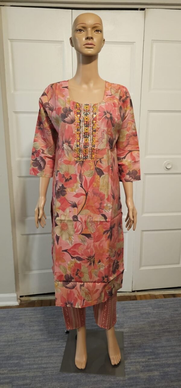 Women's full sleeve-cotton-all season-dress - Image 3