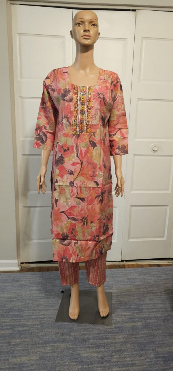 Women's full sleeve-cotton-all season-dress - Image 2